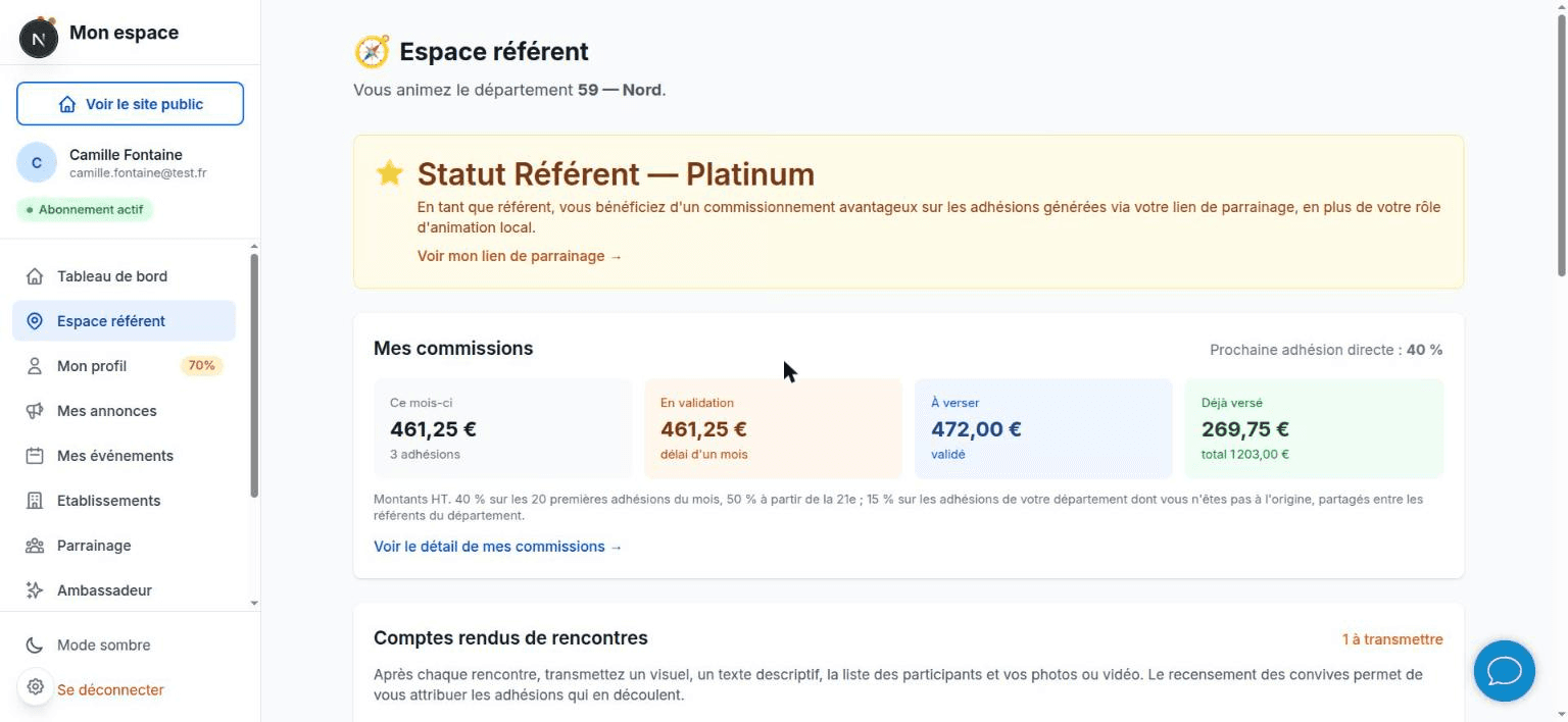 Espace référent